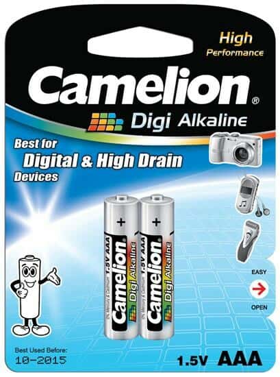 باتری نیم قلمی آلکالاین و معمولی AAA   Camelion Digi 1.5V 900MAH84477